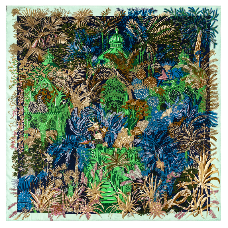 Silk Scarf Square - Handleiding Handgerolde Twill Zijden Sjaal Vrouwen