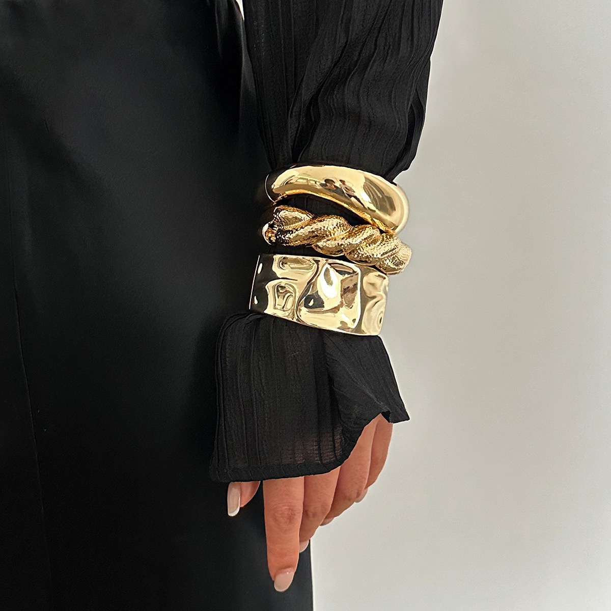 Women'S Emo Accessories - Vintage Gouden Kleur Hip Hop Metalen