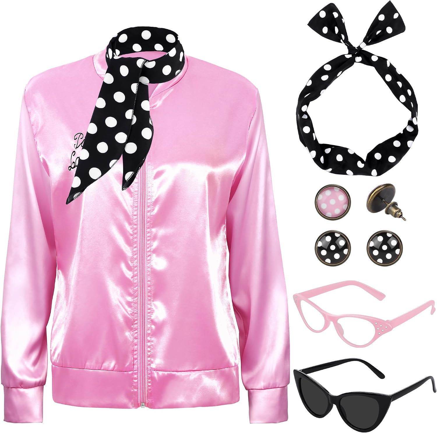 Women'S Accessories In The 1950S - Roze satijnen jasje uit de jaren