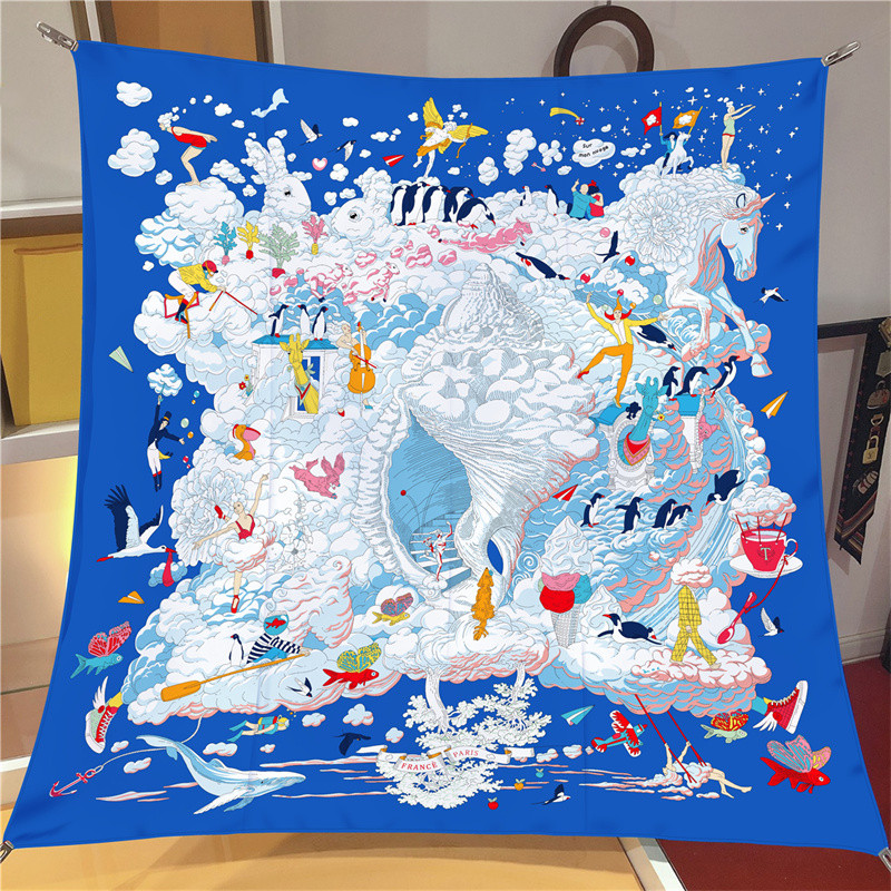 Pobing Twill Zijden Sjaal Vrou - Silk Scarf Square recensie en prijs